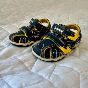 Timberland Kids Sandals - Navy and Yellow